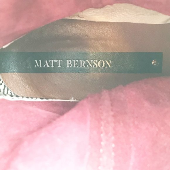 MATT BERNSON Cassidy Western Rustic Burgundy Suede Ankle Boots Womens 9.5 - Picture 11 of 13